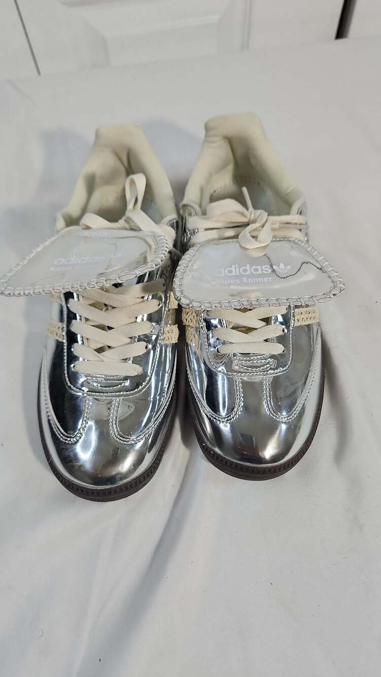 adidas x Wales Bonner Samba Silver Metallic Sneakers